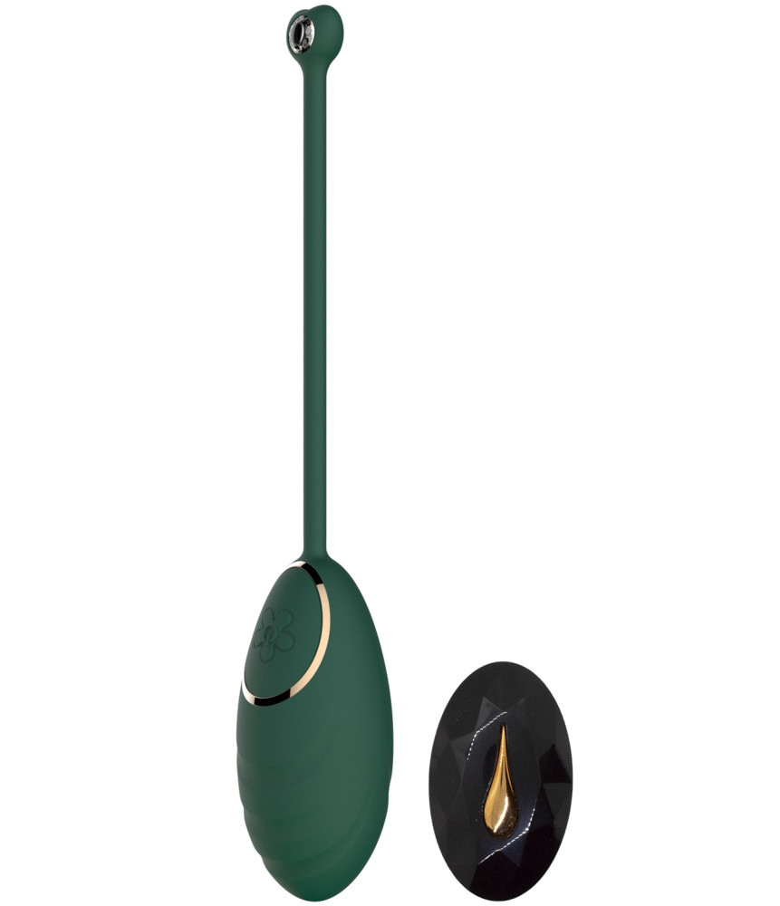 Œuf vibrant Vert Emeraude avec télécommande USB - DAISYGREEN